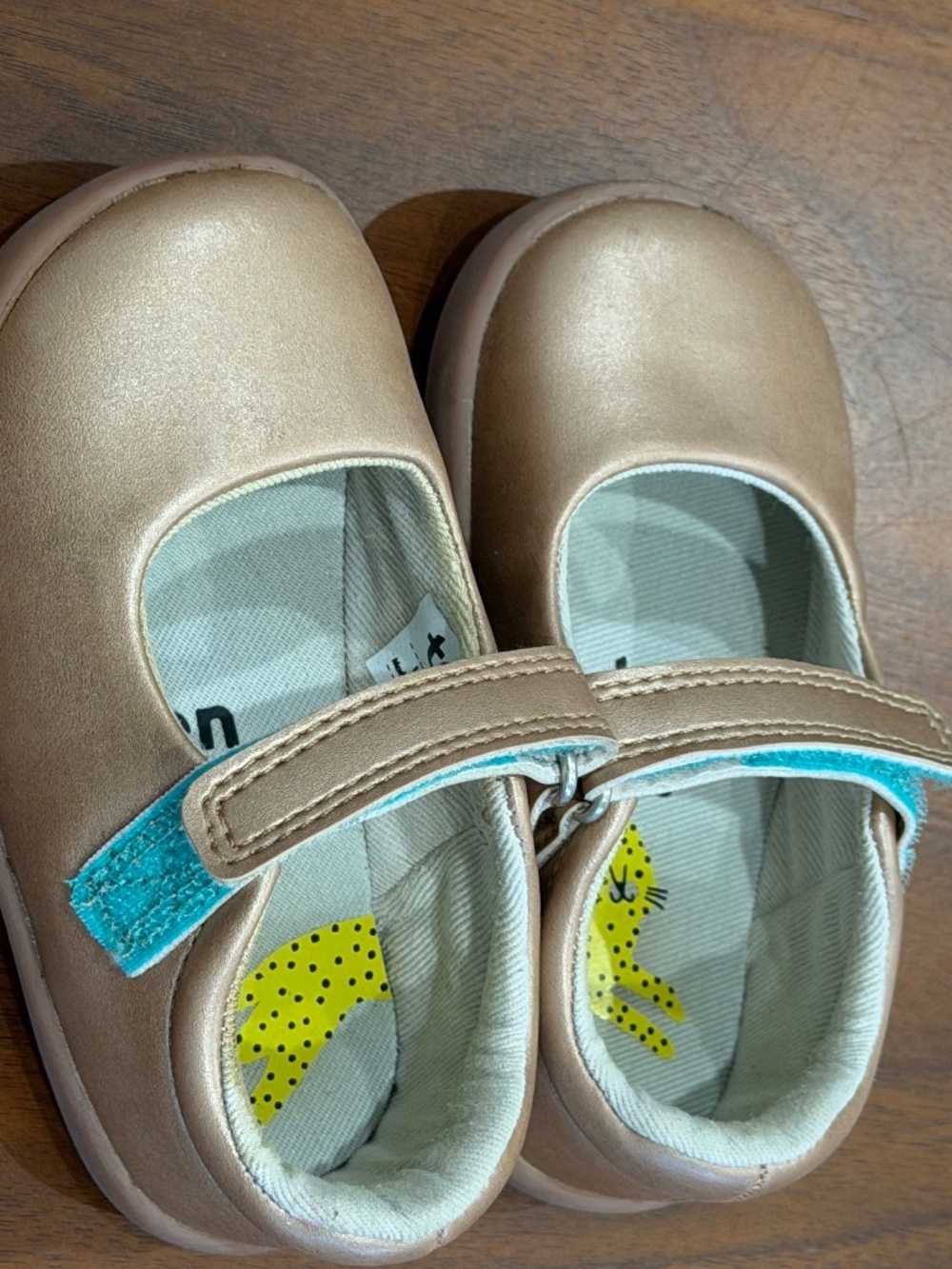 Ten Little Gold Mary Jane Shoes | Girls Size 5 | Gently Used